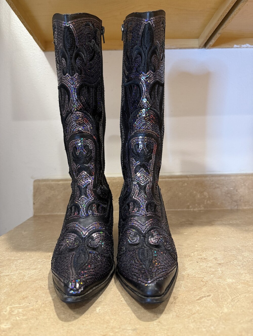 Women's Sequin Cowboy Boots